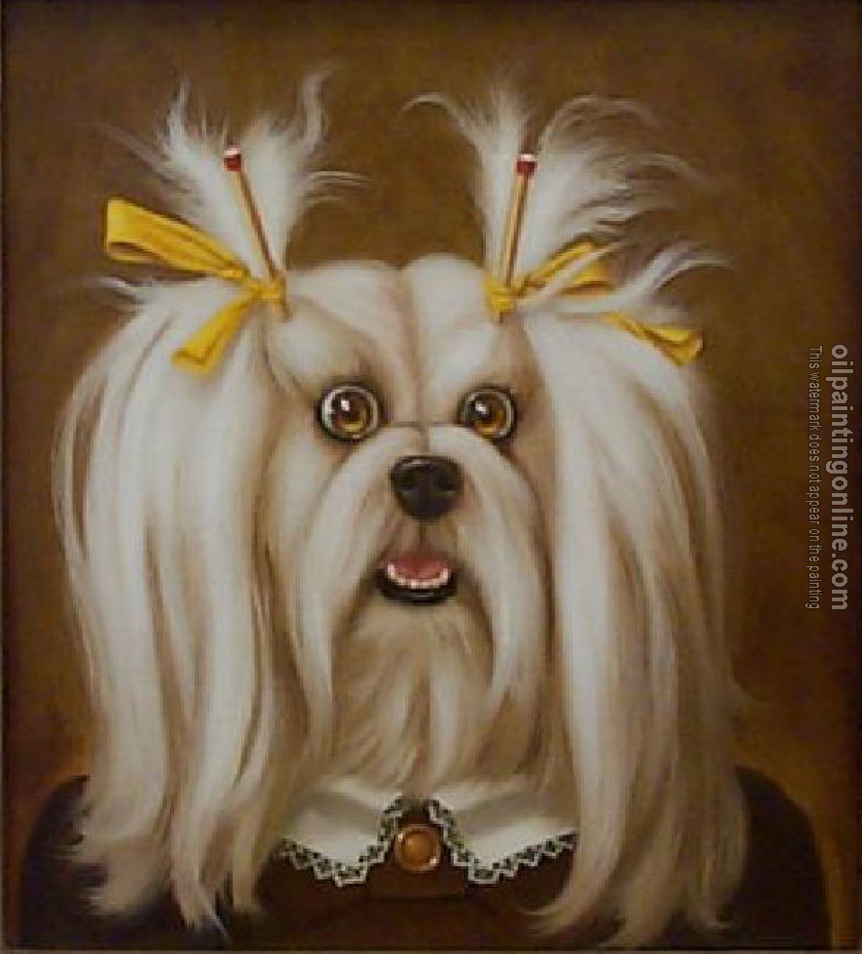 Oil Painting Reproduction - Dressing dog